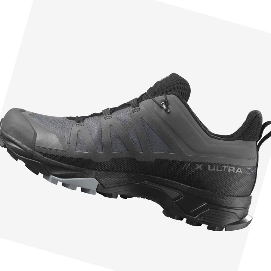 Salomon X ULTRA 4 GORE-TEX Túracipő Férfi Szürke | HU 2032ZUT